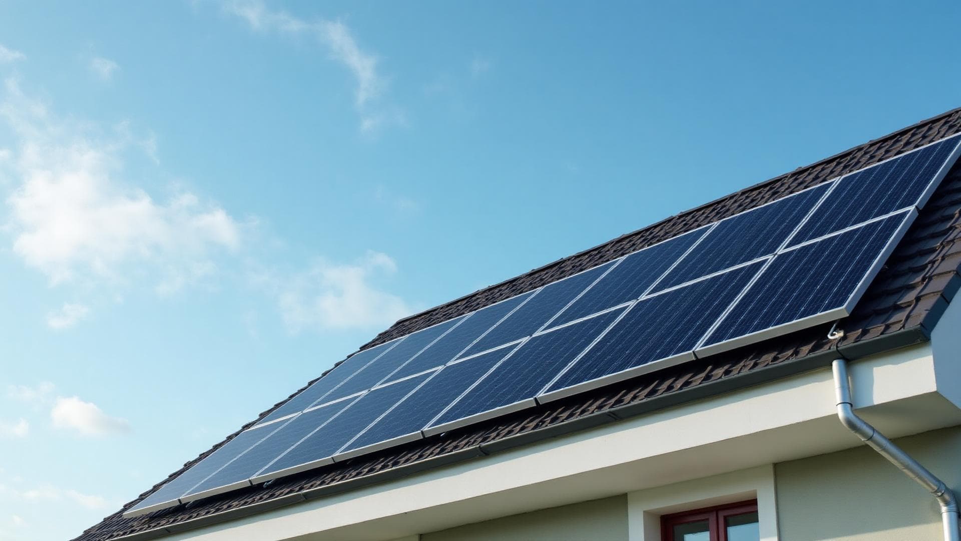Solpaneler på svenskt tak